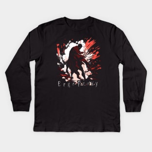 Ergo Proxy Unveiled Unmasking The Illusions With Vincent Kids Long Sleeve T-Shirt